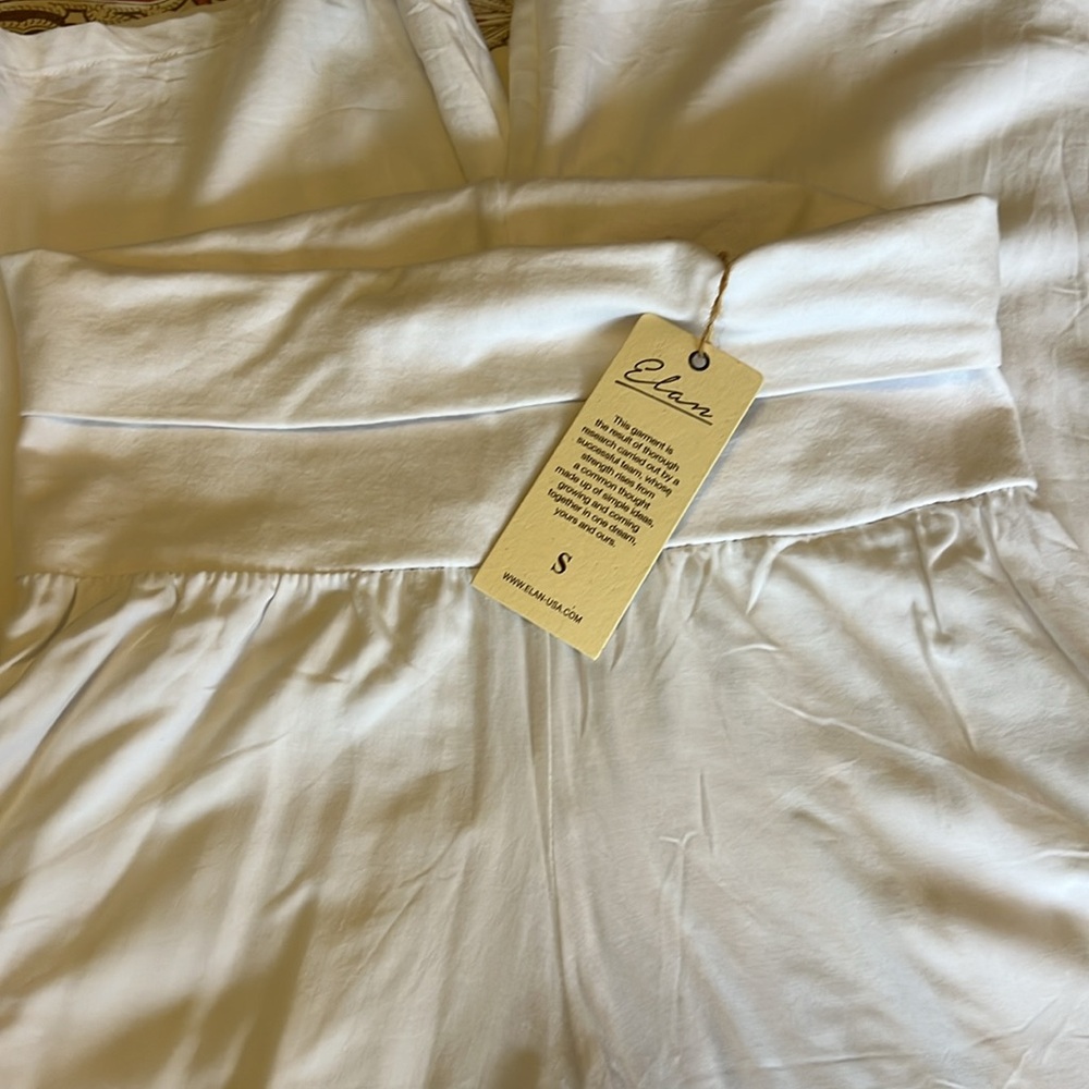 NWT Elan Wide leg pant. high-waisted pants. Light and airy. Size S - Picture 4 of 4